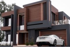 black and brown contrast with matching led lines giving a futuristic look