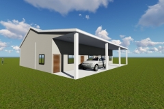 Sanborn Pole barn side view