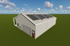 Sanborn pole barn front view