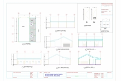 Sanborn pole barn layout and elevations
