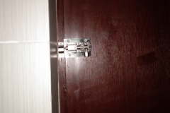 add a simple sliding bolt to make the girls feel safe