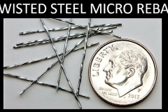 developed by US military twisted steel micro rebars makes walls blast proof