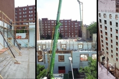 pouring concrete