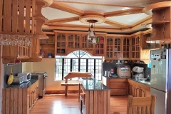 All wood kitchen